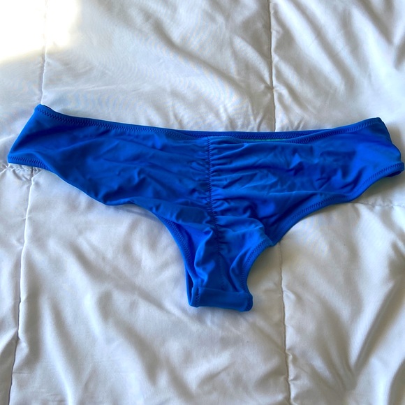 Victoria’s Secret size small bikini cheeky bottoms bright blue - Picture 2 of 3
